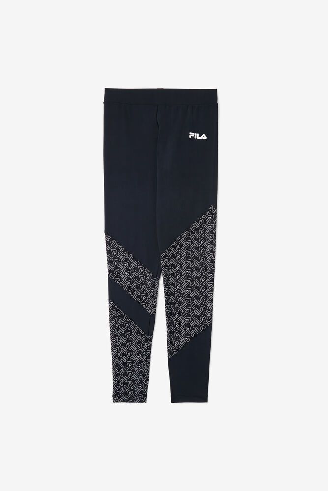 Fila Naisten Legging Vilina Mustat - XVOC-92703